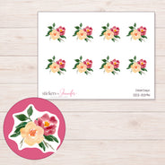 DDZ-13394 planner sticker sheet with enlarged sticker detail