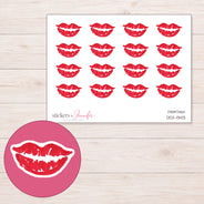 DDZ-13413 planner sticker sheet with enlarged sticker detail