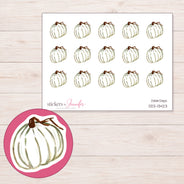 DDZ-13423 planner sticker sheet with enlarged sticker detail