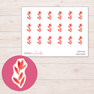 DDZ-13430 planner sticker sheet with enlarged sticker detail