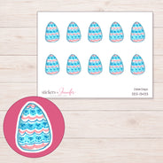 DDZ-13433 planner sticker sheet with enlarged sticker detail