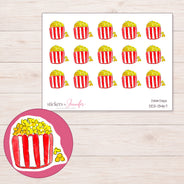 DDZ-13467 planner sticker sheet with enlarged sticker detail