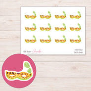 DDZ-13481 planner sticker sheet with enlarged sticker detail