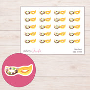 DDZ-13487 planner sticker sheet with enlarged sticker detail
