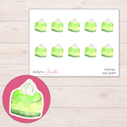 DDZ-13489 planner sticker sheet with enlarged sticker detail