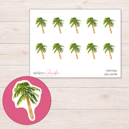 DDZ-13490 planner sticker sheet with enlarged sticker detail