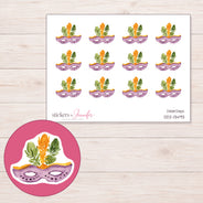 DDZ-13493 planner sticker sheet with enlarged sticker detail