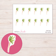 DDZ-13496 planner sticker sheet with enlarged sticker detail