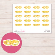 DDZ-13499 planner sticker sheet with enlarged sticker detail