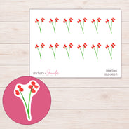DDZ-13529 planner sticker sheet with enlarged sticker detail