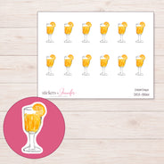 DDZ-13561 planner sticker sheet with enlarged sticker detail