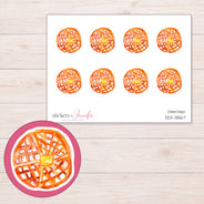 DDZ-13567 planner sticker sheet with enlarged sticker detail