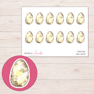 DDZ-13570 planner sticker sheet with enlarged sticker detail