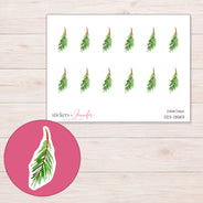 DDZ-13583 planner sticker sheet with enlarged sticker detail