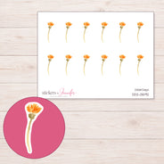 DDZ-13592 planner sticker sheet with enlarged sticker detail