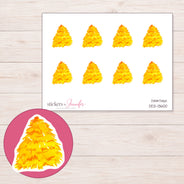 DDZ-13600 planner sticker sheet with enlarged sticker detail
