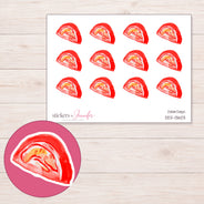 DDZ-13603 planner sticker sheet with enlarged sticker detail
