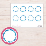 DDZ-13616 planner sticker sheet with enlarged sticker detail