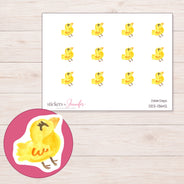 DDZ-13642 planner sticker sheet with enlarged sticker detail