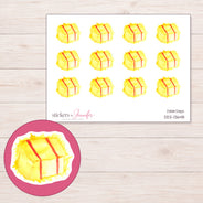 DDZ-13648 planner sticker sheet with enlarged sticker detail