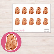 DDZ-13651 planner sticker sheet with enlarged sticker detail