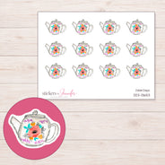 DDZ-13653 planner sticker sheet with enlarged sticker detail