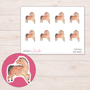 DDZ-13654 planner sticker sheet with enlarged sticker detail