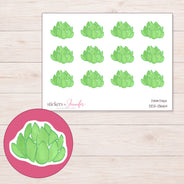 DDZ-13664 planner sticker sheet with enlarged sticker detail
