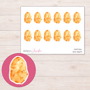 DDZ-13669 planner sticker sheet with enlarged sticker detail