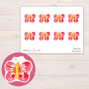 DDZ-13672 planner sticker sheet with enlarged sticker detail