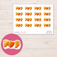 DDZ-13673 planner sticker sheet with enlarged sticker detail
