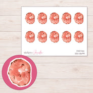 DDZ-13699 planner sticker sheet with enlarged sticker detail