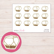 DDZ-13706 planner sticker sheet with enlarged sticker detail