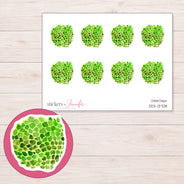 DDZ-13708 planner sticker sheet with enlarged sticker detail