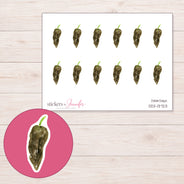 DDZ-13723 planner sticker sheet with enlarged sticker detail