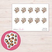 DDZ-13726 planner sticker sheet with enlarged sticker detail