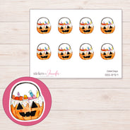 DDZ-13727 planner sticker sheet with enlarged sticker detail