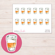 DDZ-13731 planner sticker sheet with enlarged sticker detail