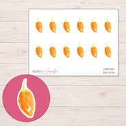 DDZ-13741 planner sticker sheet with enlarged sticker detail