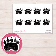 DDZ-13744 planner sticker sheet with enlarged sticker detail