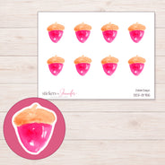 DDZ-13755 planner sticker sheet with enlarged sticker detail