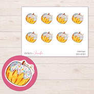 DDZ-13757 planner sticker sheet with enlarged sticker detail