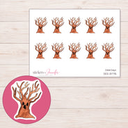 DDZ-13775 planner sticker sheet with enlarged sticker detail