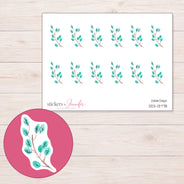 DDZ-13778 planner sticker sheet with enlarged sticker detail