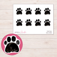 DDZ-13780 planner sticker sheet with enlarged sticker detail