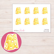 DDZ-13783 planner sticker sheet with enlarged sticker detail