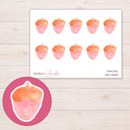 DDZ-13803 planner sticker sheet with enlarged sticker detail