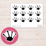 DDZ-13804 planner sticker sheet with enlarged sticker detail