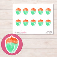 DDZ-13809 planner sticker sheet with enlarged sticker detail
