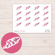 DDZ-13814 planner sticker sheet with enlarged sticker detail